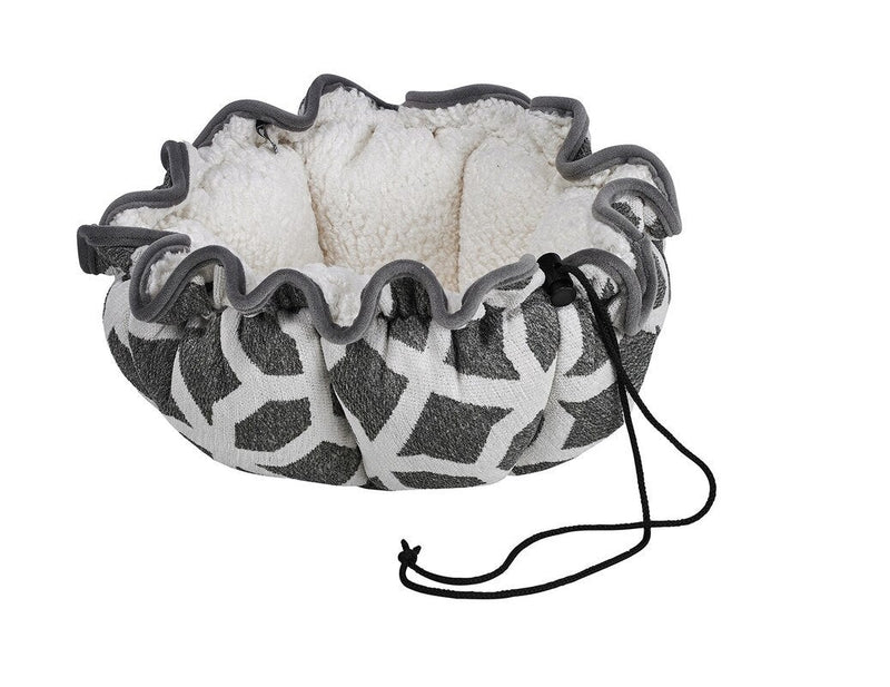 Bowsers Palazzo Chenille (Ivory Sheepskin Inner, Dusk Trim) Buttercup Bed Open Box