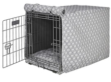 Load image into Gallery viewer, Bowsers Mercury Diamond Micro Jacquard Luxury Crate Cover or Crate Mattress