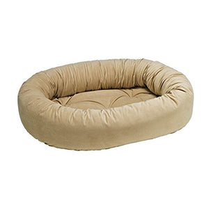 Bowsers Almond Microvelvet Donut Bed