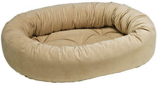 Load image into Gallery viewer, Bowsers Almond Microvelvet Donut Bed
