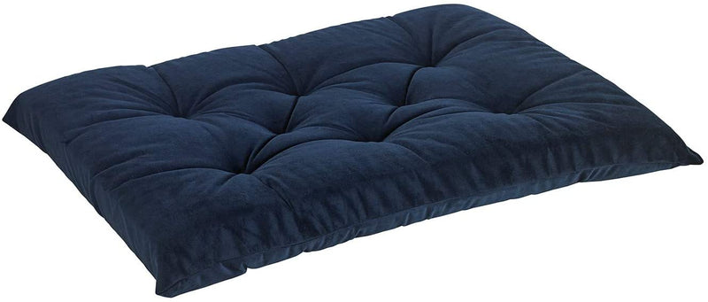 Bowsers Navy Microvelvet Tufted Cushion