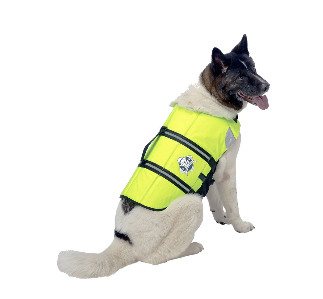 Paws Aboard Neon Yellow Doggie Life Jacket