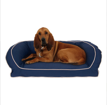 Load image into Gallery viewer, Carolina Pet Company Classic Canvas Bolster Bed with Contrast Cording - Memory Foam
