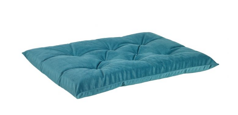Bowsers Teal Microvelvet Tufted Cushion