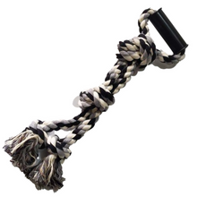 Load image into Gallery viewer, Durable Heavy Braided Rope Tug Toy - 2 Knots
