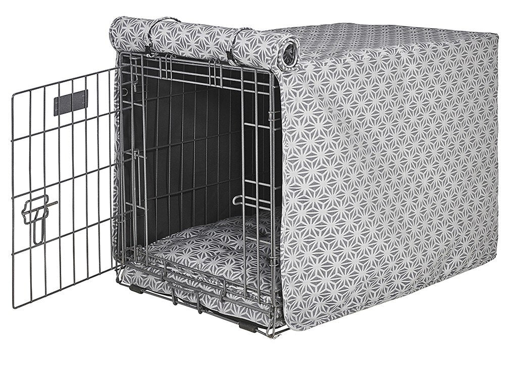 Bowsers Mercury Diamond Micro Jacquard Luxury Crate Cover or Crate Mattress