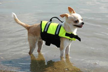 Load image into Gallery viewer, Paws Aboard Neon Yellow Doggie Life Jacket
