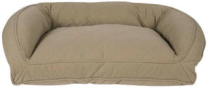 Carolina Pet Company Quilted Microfiber Bolster Bed - Poly Fill