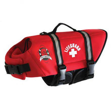 Load image into Gallery viewer, Paws Aboard Red Neoprene Doggie Life Jacket
